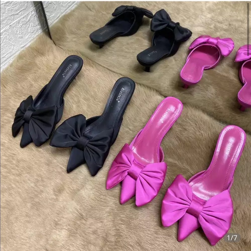 Pink Slipper Heels